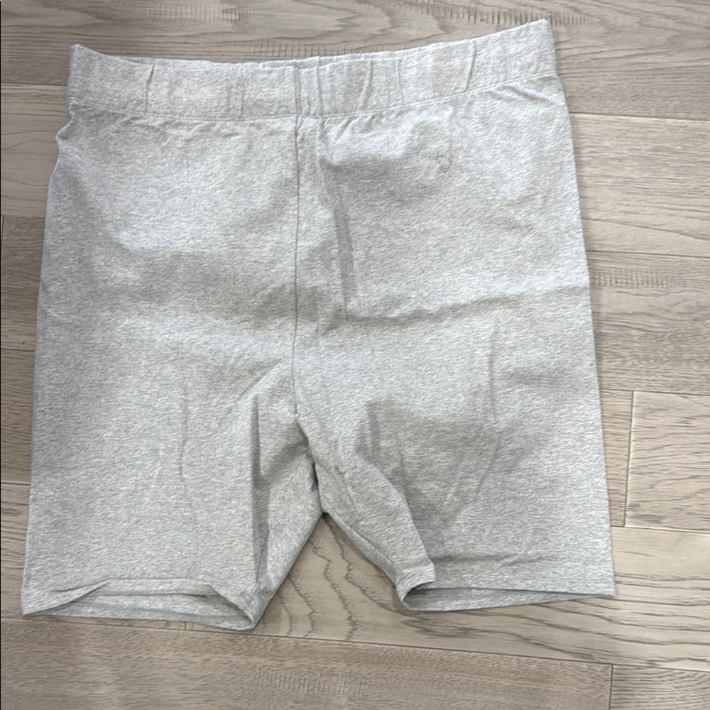 Good American Gray Bike Shorts